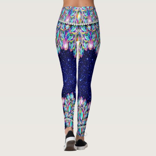 自分のきらきら光るベビーファッションポップ・アートのレギンス レギンス (裏面)