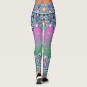 自分のきらきら光るベビーファッションポップ・アートのレギンス レギンス (裏面)