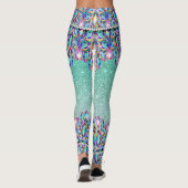 自分のきらきら光るベビーファッションポップ・アートのレギンス レギンス (裏面)