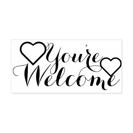 自分のことわざとメッセージ：あなたはようこそ ラバースタンプ (インプリント)