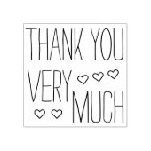 自分のことわざとメッセージ:ありがとうございました ラバースタンプ (インプリント)