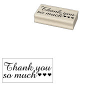 自分のことわざとメッセージ:本当にありがとう ラバースタンプ (押印)