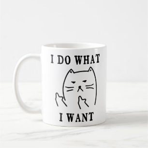 自分のしたいことをする猫 コーヒーマグカップ