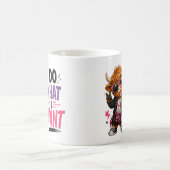 自分のしたいようにする コーヒーマグカップ (中央)