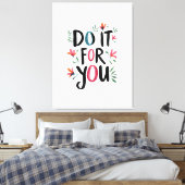 自分のためにやれ キャンバスプリント (インサイチュ (寝室))
