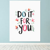 自分のためにやれ キャンバスプリント (インサイチュ (ウッドフロア))