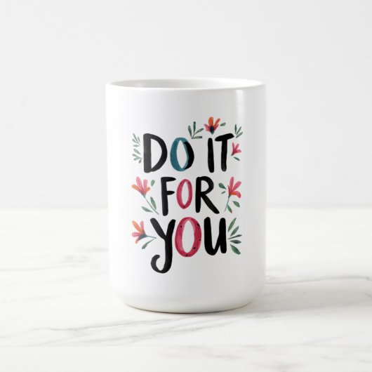 自分のためにやれ コーヒーマグカップ (中央)