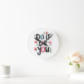 自分のためにやれ ラウンド壁時計 (ホーム)