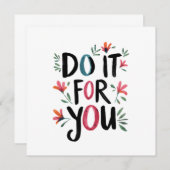 自分のためにやれ 招待状 (正面/裏面)