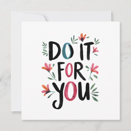 自分のためにやれ 招待状 (正面)