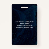 自分のためにスタイリッシュ作成 バッジ (裏面)