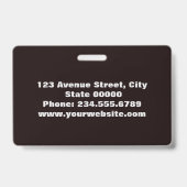 自分のためにスタイリッシュ作成 バッジ (裏面)