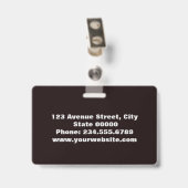 自分のためにスタイリッシュ作成 バッジ (裏面 （クリップ付）)