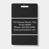 自分のためにスタイリッシュ作成 バッジ (裏面)