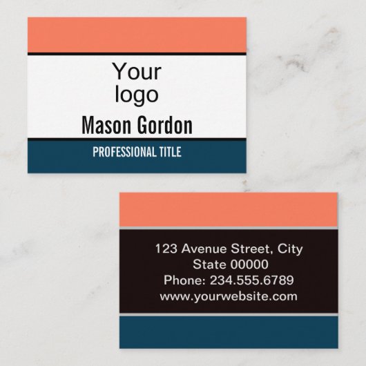 自分のために作成，バスタイリッシュッジ 名刺 (正面/裏面)