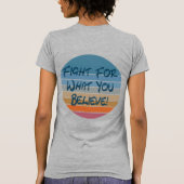 自分のために戦信じう Tシャツ (裏面)