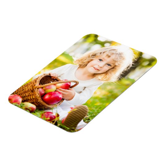 自分ののカスタム子写真を作成 マグネット (左側)