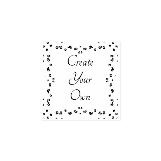 自分ののパピカスタムーの前足のゴムスタンプを作成する ラバースタンプ (インプリント)