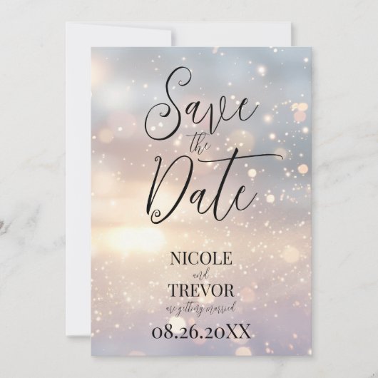 自分のの日カスタム照の輝きを作成 セーブザデート (正面)