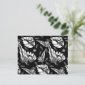 自分のひまわりの色を付ける ポストカード (スタンド正面)