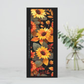 自分のひまわり絵を描ブックマークカードの作成 (スタンド正面)