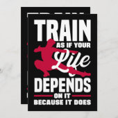 自分のもし人生を育てるのは自分の人生に依存する 招待状 (正面/裏面)