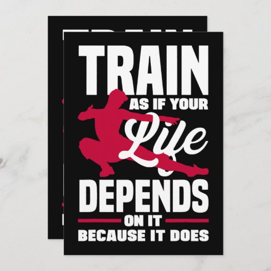 自分のもし人生を育てるのは自分の人生に依存する 招待状 (正面/裏面)