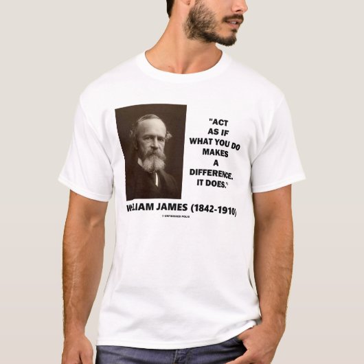 自分のもし行動が違いを生み出すように行動する Tシャツ (正面)