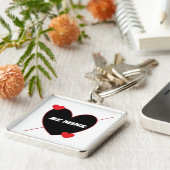 「自分のものになる」ハート キーホルダー (側面)