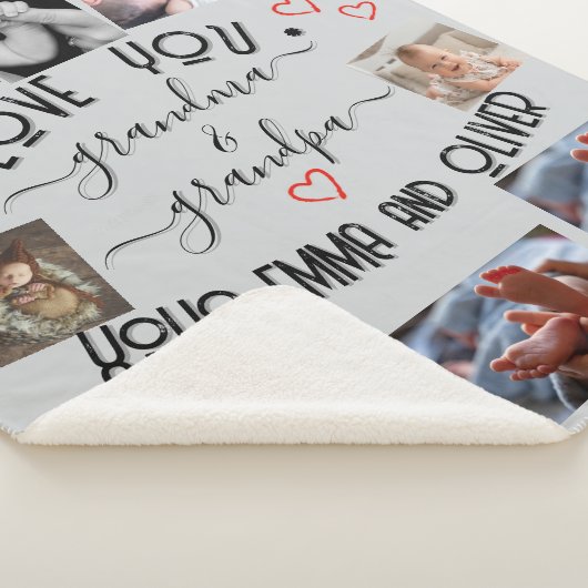 ✨自分のをカスタムおばあちゃん&おじいちゃん シェルパブランケット (3/4)