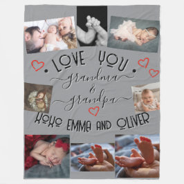 ✨自分のをカスタムおばあちゃん&おじいちゃん フリースブランケット