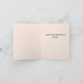 自分のをカスタム可愛いトルコ感謝祭を作成 カード (内部)