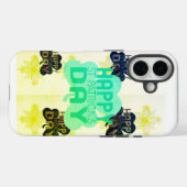 自分のをシンプル作成Happy Saint Patrick's Day Case-Mate iPhoneケース (裏面 (横))