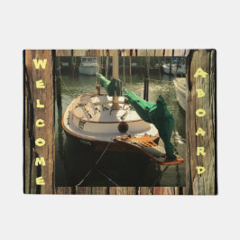 自分のを作カスタムる木製素朴ドアマット ドアマット