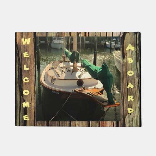 自分のを作カスタムる木製素朴ドアマット ドアマット (正面)