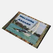 自分のを作カスタムる木製素朴ドアマット ドアマット (アングル)