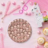 自分のを作カスタム成おもしろいSelfie顔写真 ペーパープレート (パーティー)