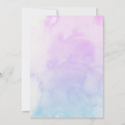 自分のを作カスタム成する女の子かわいい妖精誕生日 招待状 (裏面)