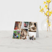 自分のを作カスタム成する6フォトクリスマスコラージュ カード (黄色い花)