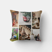 自分のを作カスタム成する6フォトクリスマスコラージュ クッション (正面)
