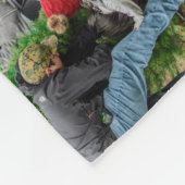 自分のを作カスタム成する6フォトクリスマスコラージュ フリースブランケット (角)