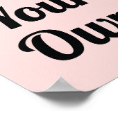 自分のを印刷すカスタムる ポスター (角)