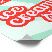 自分のアイスクリームサンデーバー卓上看板を作る ポスター (角)