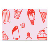 自分のアイスクリームバートッピングの看板を作る テーブルナンバー (裏面)