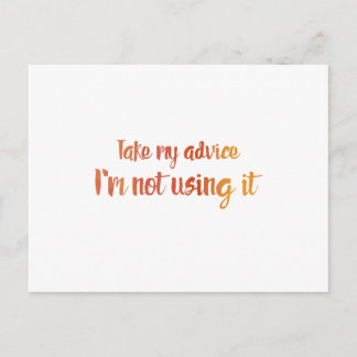 自分のアドバイス ポストカード