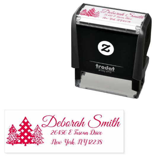 自分のアドレスカスタムのクリスマスツリーの作成 セルフインキングスタンプ (インサイチュ)