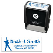 自分のアドレスパーソナライズされた野球の作成 セルフインキングスタンプ (インサイチュ)