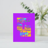 自分のアメリカを創り出す私たちが一緒に強くなることを願う ポストカード (スタンド正面)