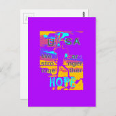 自分のアメリカを創り出す私たちが一緒に強くなることを願う ポストカード (正面/裏面)