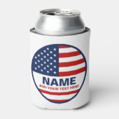 自分のアメリカ国旗の候補者を作成する 缶クーラー (缶正面)